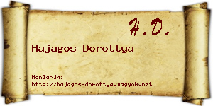 Hajagos Dorottya névjegykártya