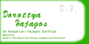 dorottya hajagos business card